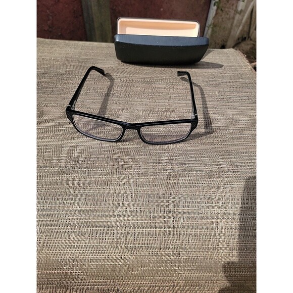 Wide Guyz Black Glasses Frames Only Case Included - Picture 3 of 5